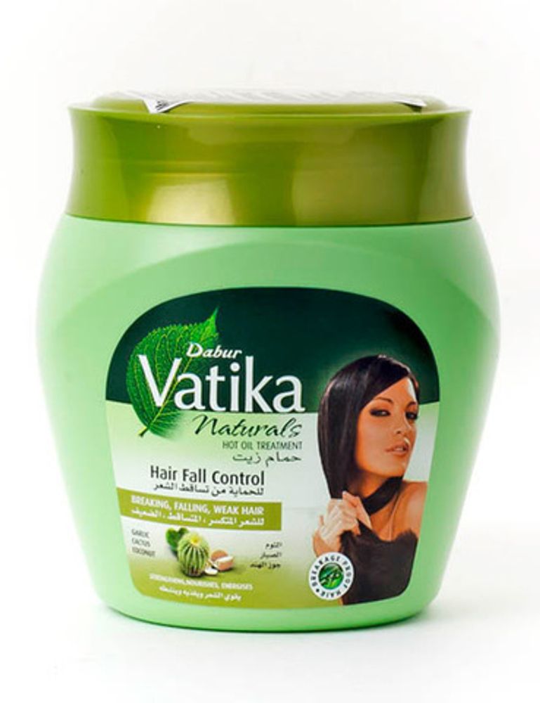 Маска для волос Dabur Vatika Cactus Garlic Hot oil Treatment Hair Fall Control Кактус, чеснок, кокос 500 г