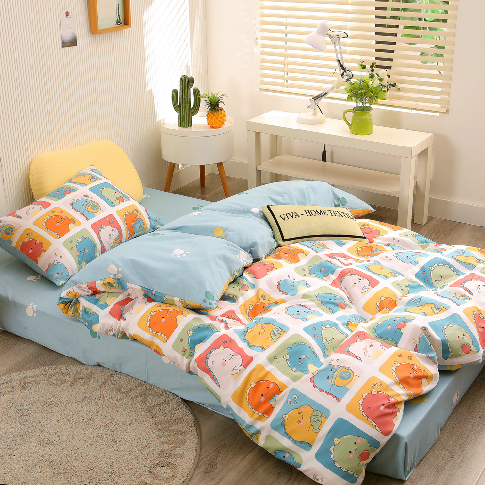 Комплект постельного белья на резинке Сатин Люкс KIDS 100% хлопок CDKR045