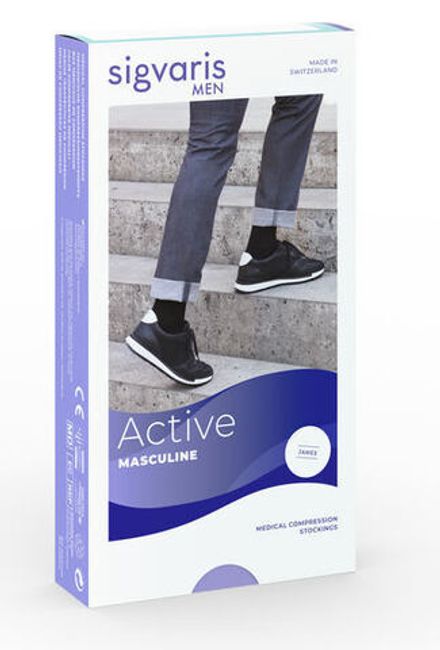 Гольфы мужские Sigvaris James, 2 класс компрессии, закрытый мысок
