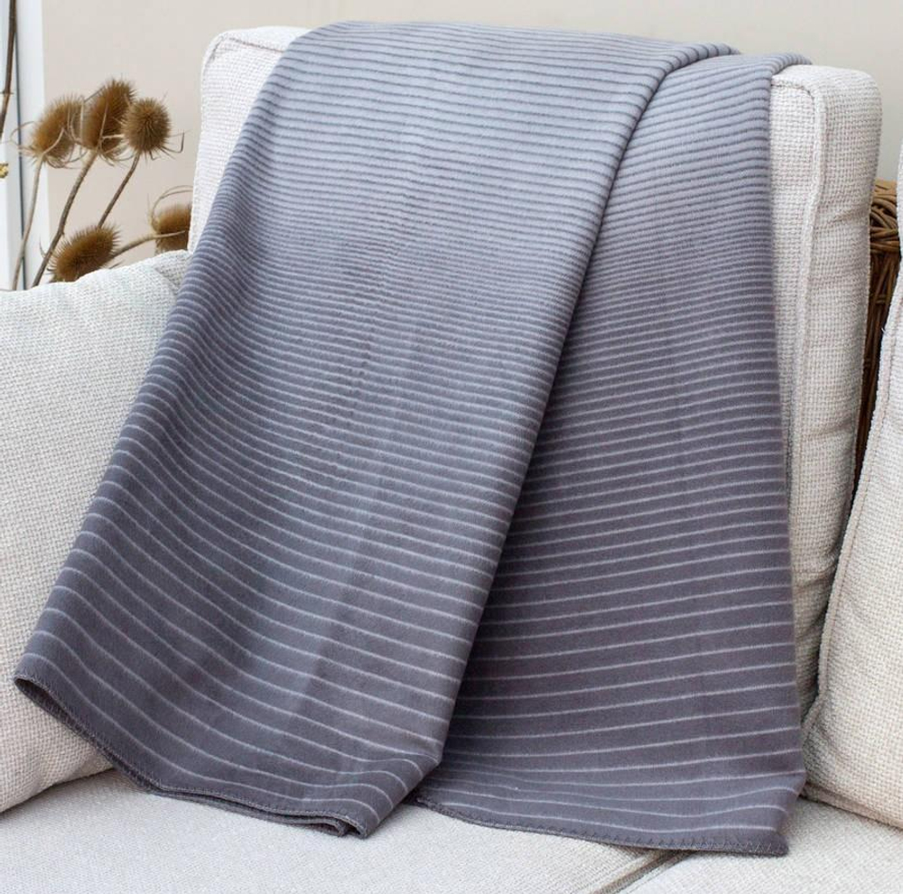 Плед Gingerlily Grey Stripe Англия фото