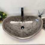 Раковина из речного камня RS-63526 (77*50*15) 0125