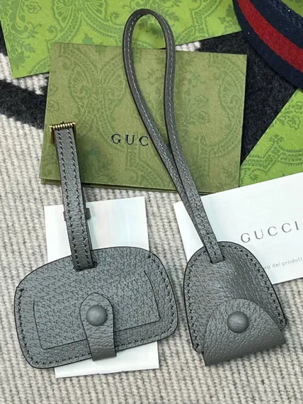 Сумочка Gucci Bauletto маленького размера серый