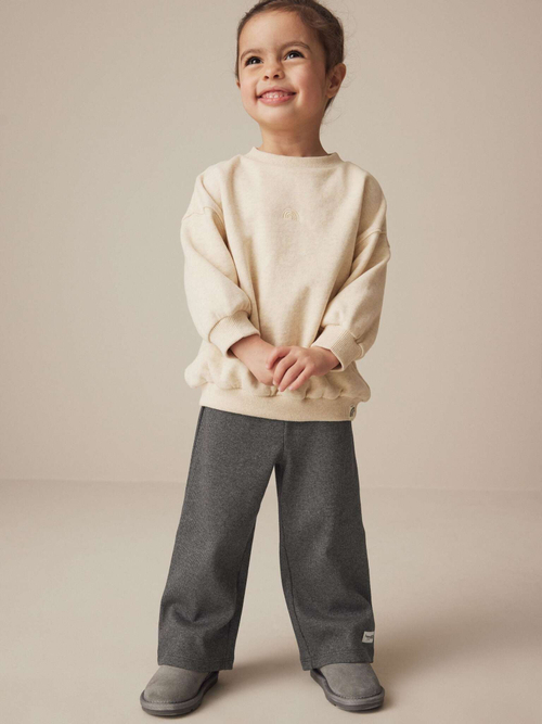 Брюки широкие для девочки Next 174-133, Темно-серый