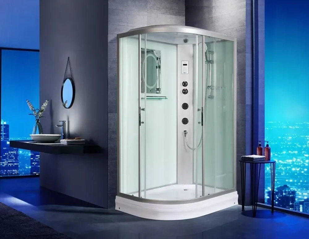 Душевая кабина WeltWasser (ВельтВассер) Werra 1204 R, с низким поддоном, с электрикой и ГМ, 120x90x217