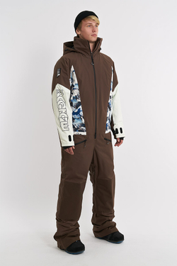 Комбинезон COOLZONE VETER коричневый/принт гора/белый