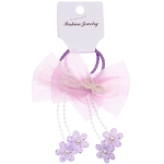 Резинки для волос детские 2шт «КОНФЕТКИ», бабочки, микс 5 цветов, d-3см