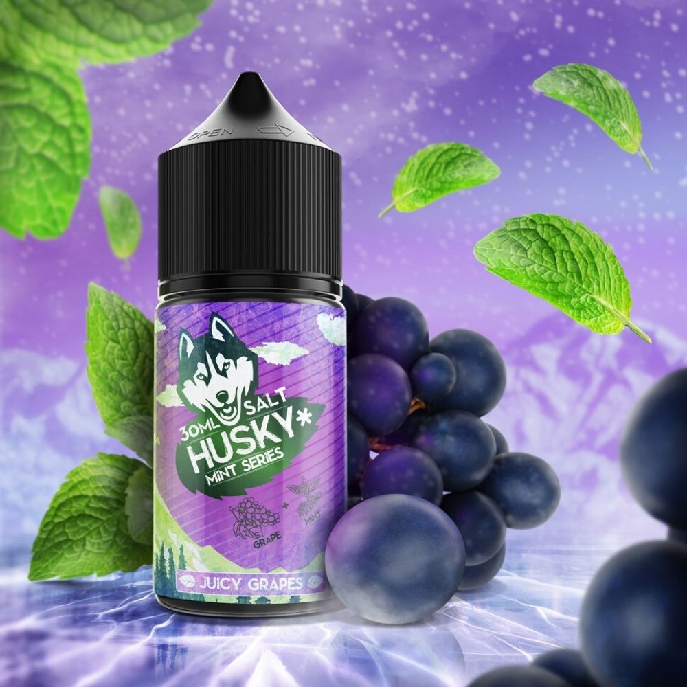 Жидкость Husky Mint Series Salt - Juicy Grapes (Винорада-Мята) 30 мл, 2 мг/мл* Strong