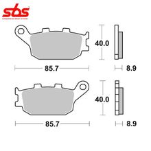 SBS 657LS тормозные колодки задние