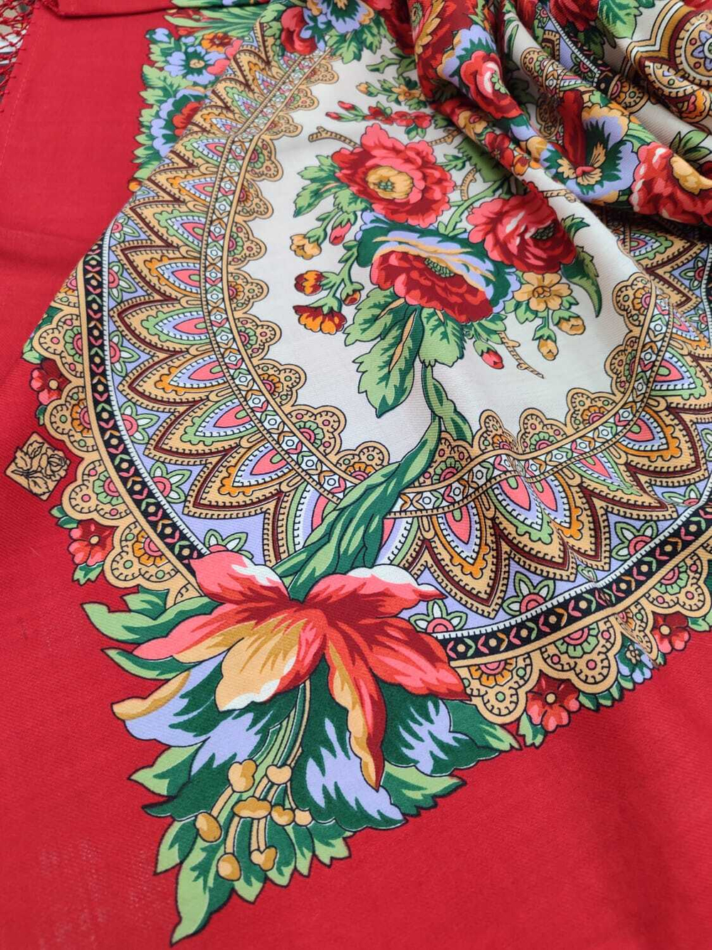 Павловопосадский платок Подкова 377-5