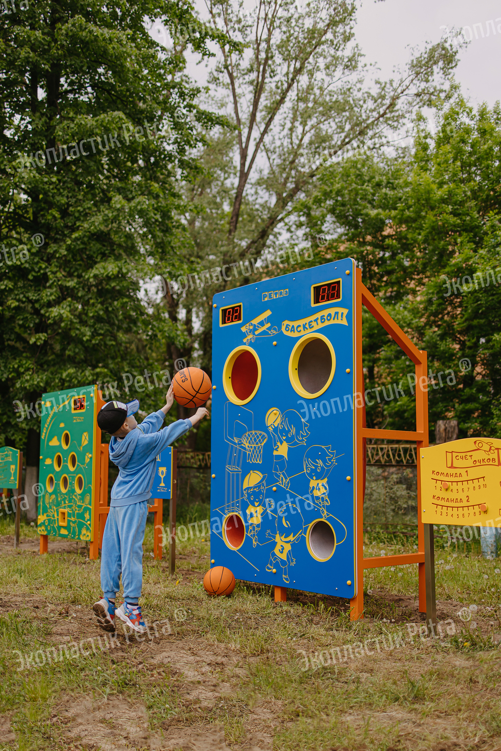 Уличный спортивный соревновательный модуль Баскетбол
