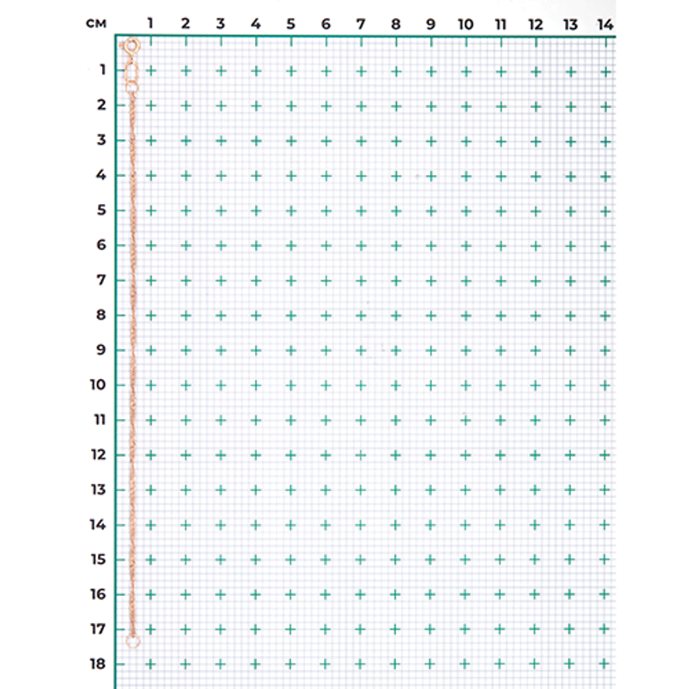 Браслет из красного золота с алмазной гранью (плетение «Сингапур»)