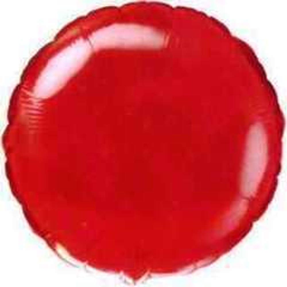 Ф 18" КРУГ Металлик Красный 40 см.