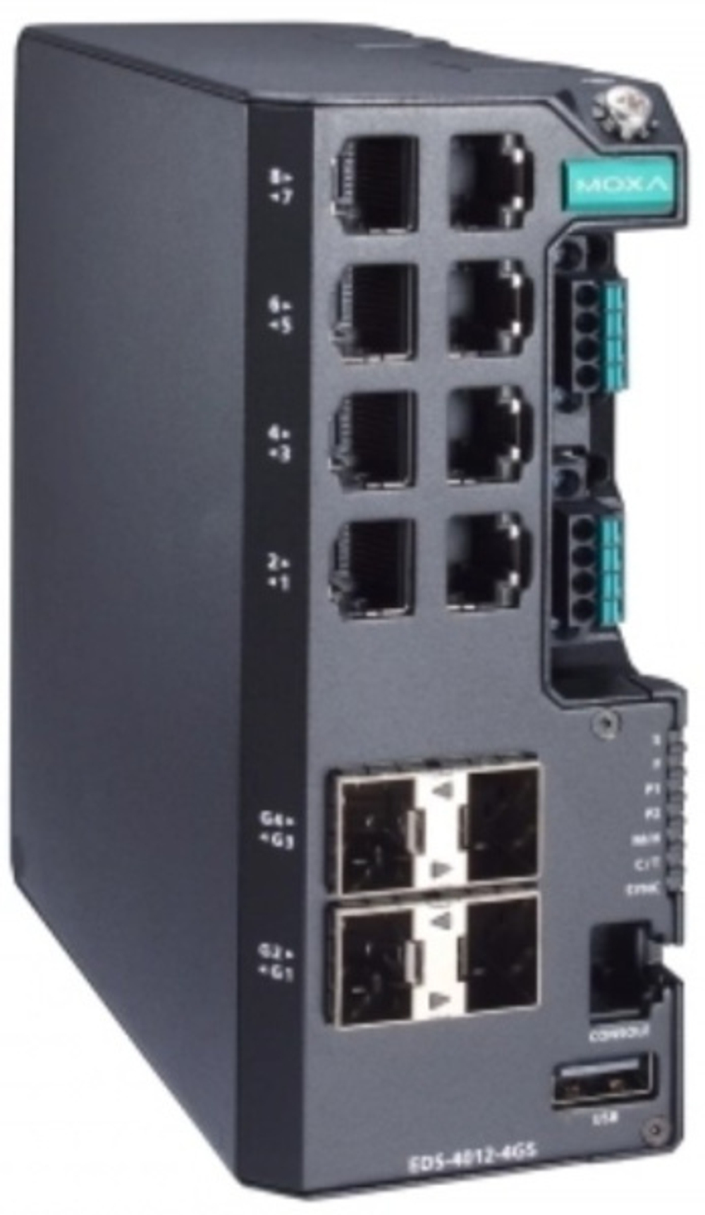 Коммутатор управляемый MOXA EDS-4012-4GS-HV