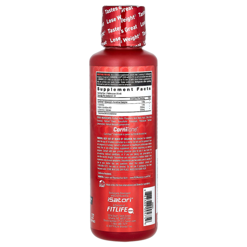 Isatori, L-карнитин LS3 1500, розовый лимонад, 1500 мг, 480 мл (16 жидк. Унций)