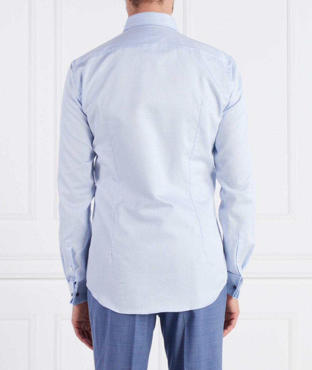 Рубашка H-HANK-spread-DC-214 BOSS BLACK - голубой(50490144)