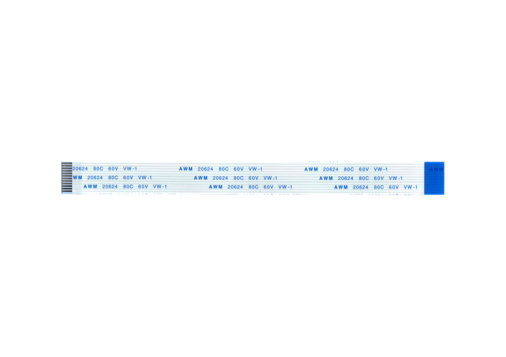 Шлейф 12 pin, 10 см, шаг 1 мм FFC, обратный Б