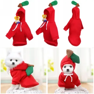 Кофта-толстовка для собаки «Wonderful style-Яблоко» с капюшоном, размер L (50*30*26см) Ultramarine