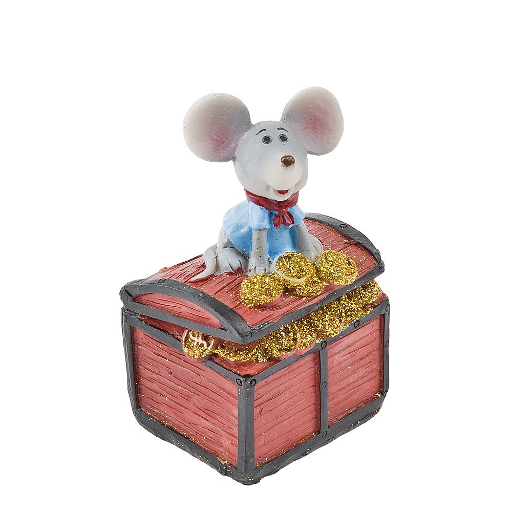 Фигурка декоративная (копилка) "Мышка" 4,5*4*9см. (2вида) (min6) (транспортная упаковка)