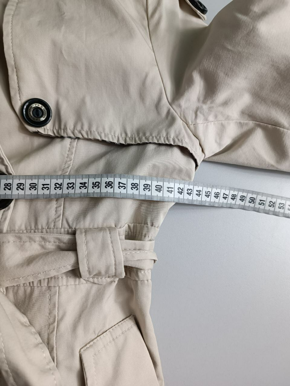 Тренч с хлопком стильный 42 размер