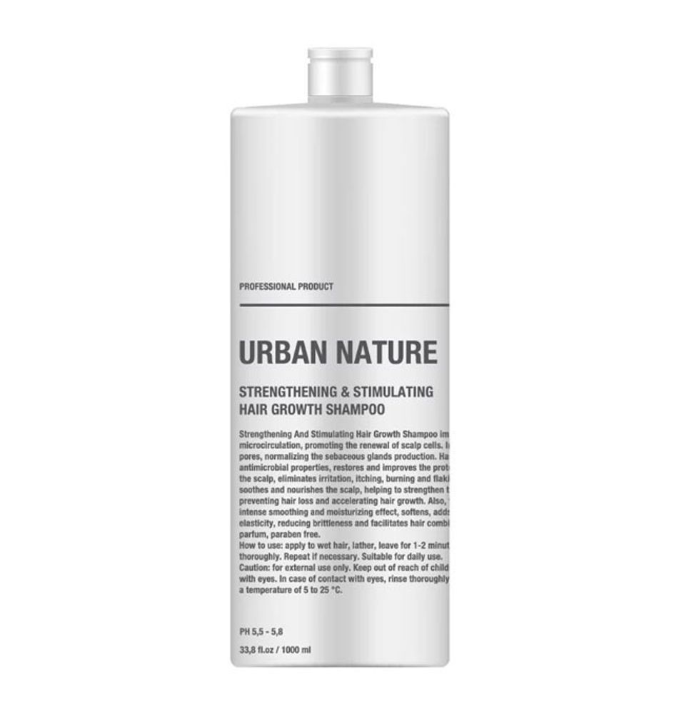 Шампунь Urban Nature STRENTHENING AND STIMULATING HAIR GROW для стимуляции роста волос АКЦИЯ!