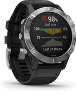 Умные часы Garmin Fenix 6, серебристый/черный