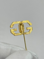 Брошь булавка Лого Givenchy 1978 год