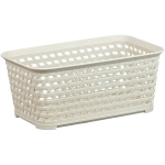 Ящик РОТАНГ 2,2л 240х100мм белый ротанг