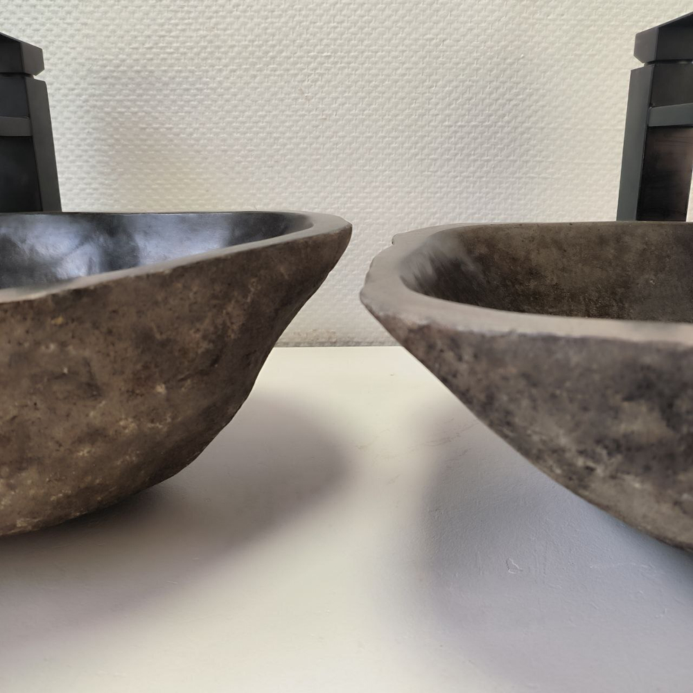 Раковина из речного камня RS63833 54*39*16 2шт 0127