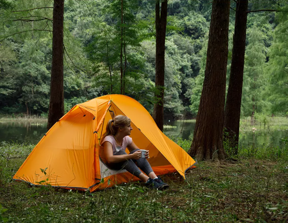 Палатка Naturehike Cycling Si 1-местная, алюминиевый каркас, сверхлегкая, оранжевый
