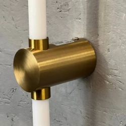 Светильник настенный светодиодный линейный, 3000К, 22Вт, 80см, бронзовый