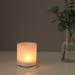 IKEA VINDSTILLA  (ИКЕА ВИНДСТИЛЛА)  -  Подсвечник, белый, 11 см