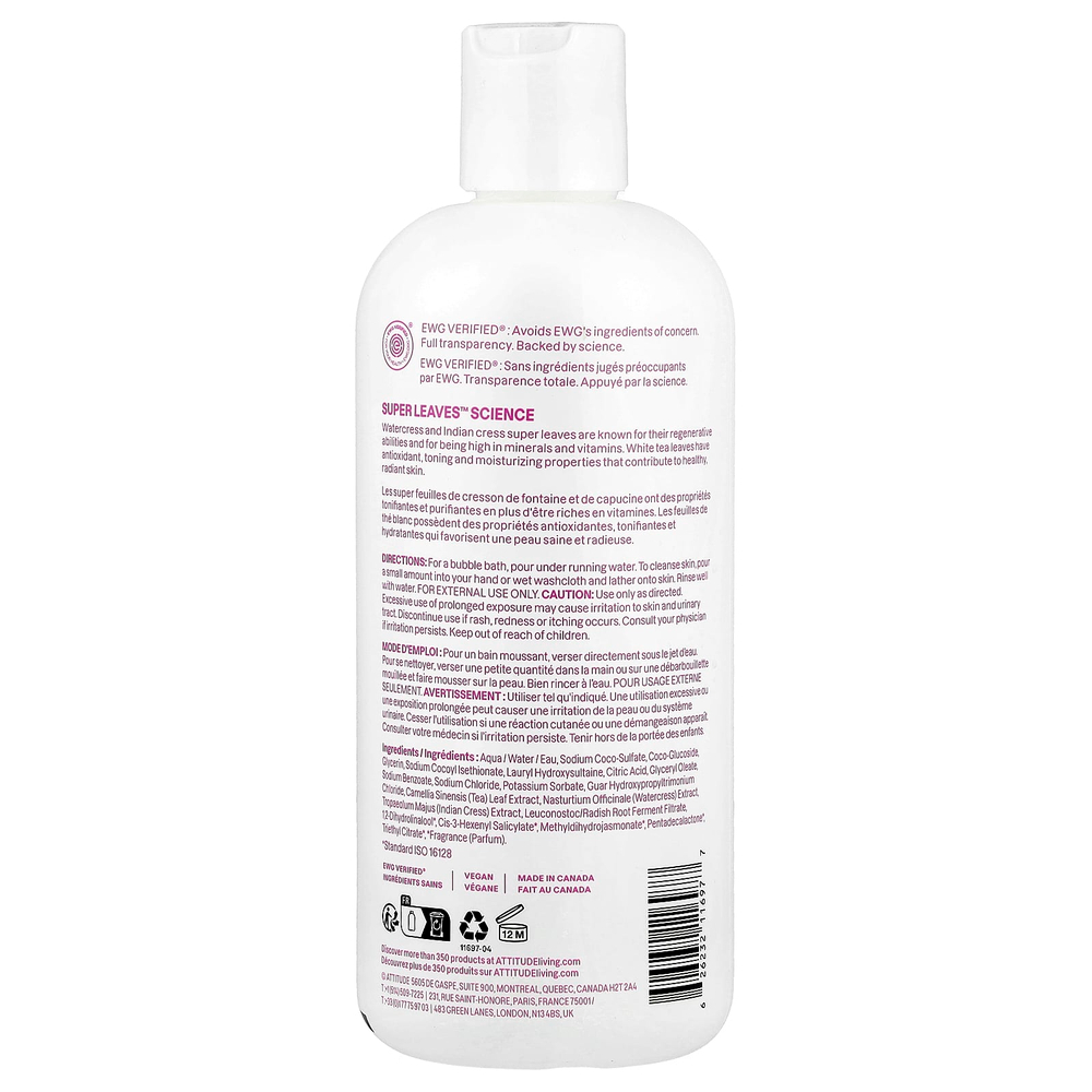 ATTITUDE, Super Leaves™, пенка для стирки, кокос и лесные ягоды, 473 мл (16 жидк. унций)