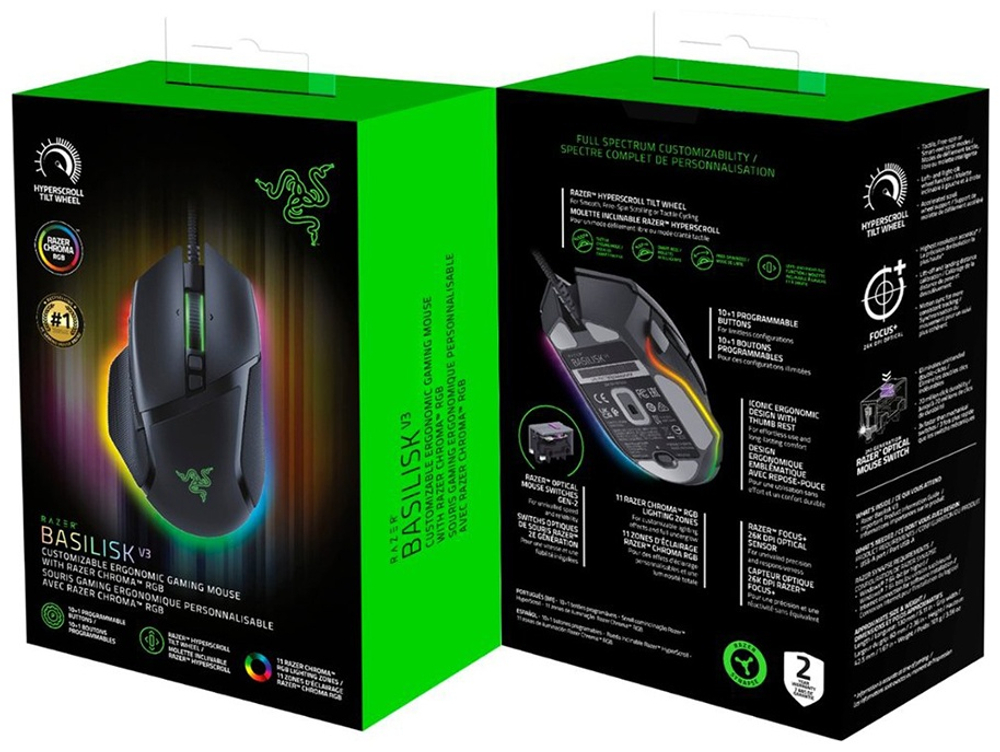 Мышь Razer Basilisk V3 черный