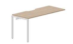 стол Strike 1580х680х750мм (с эргономичным вырезом) - приставной элемент