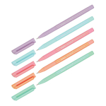 Ручка шариковая синяя 0,7мм антибактериальный грипп, ассорти "Liquiwrite" (Luxor)