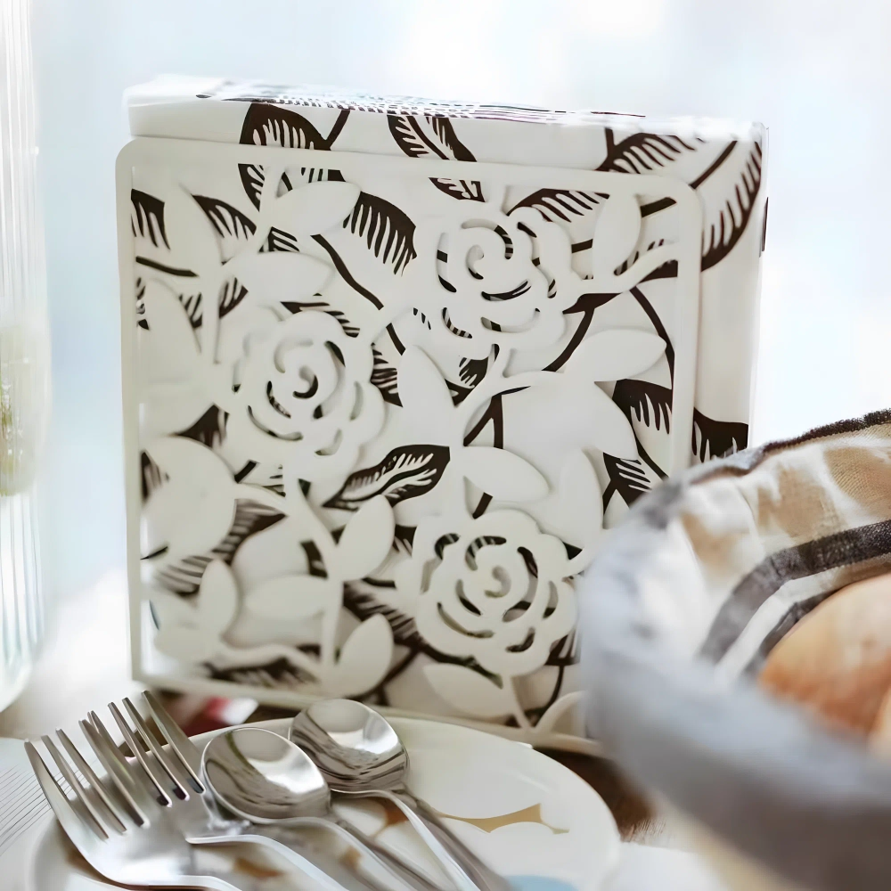 Держатель для салфеток SERVETTHALLARE белый, 16х16х4 см