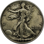 50 центов 1929 двор D Шагающая свобода