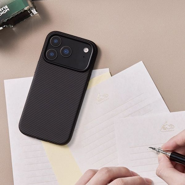 Чехол Pitaka Summa Case для iPhone 17 Pro Max, Черный | Twill