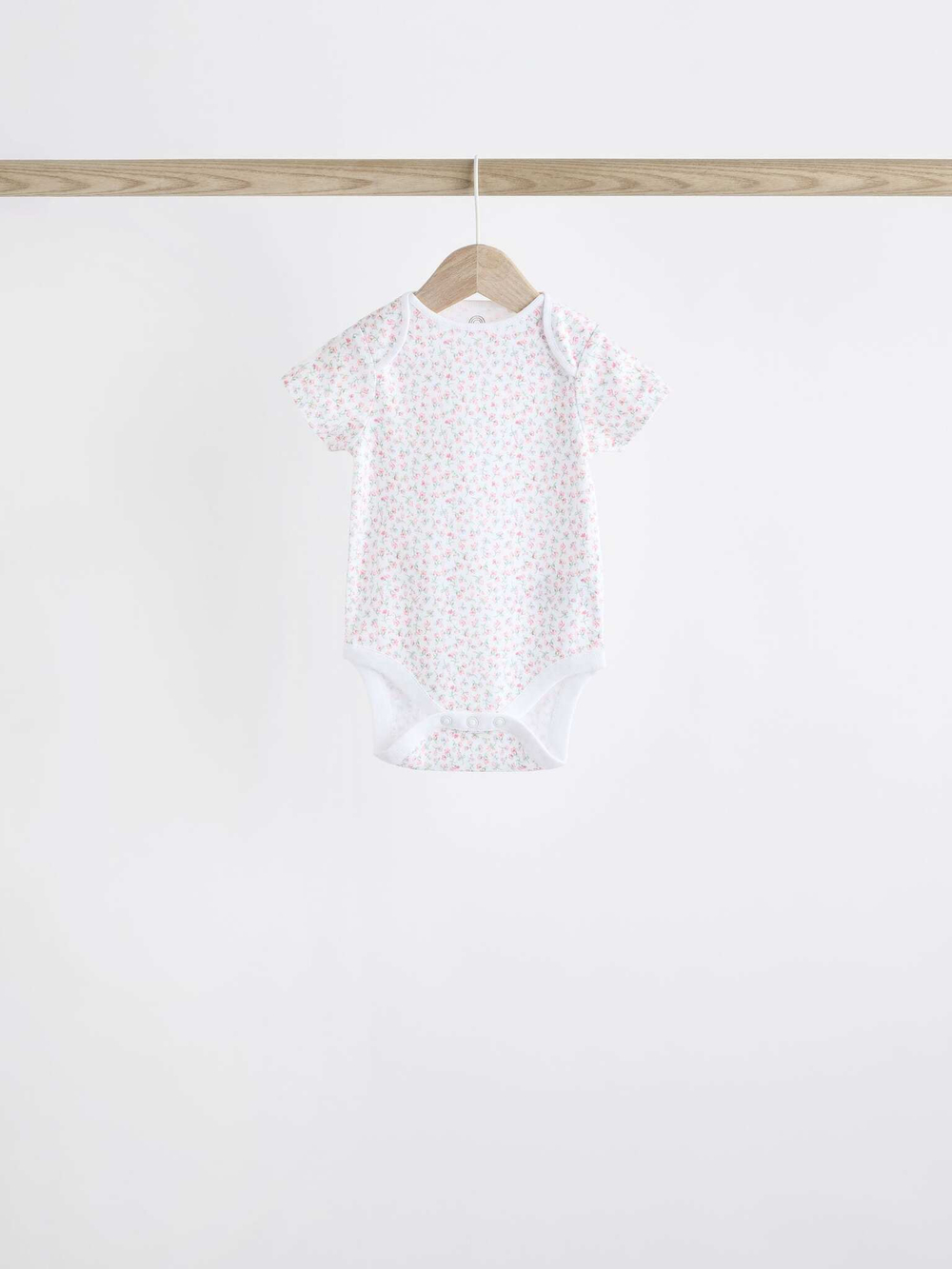 Боди с коротким рукавом для малышей Next K79-568, 7 шт., Белый, Розовый