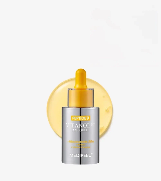Лифтинг-ампула с пептидами и 20% Niacinamide MEDIPEEL Peptide 9 Vitanol Ampoule PRO 30 мл.