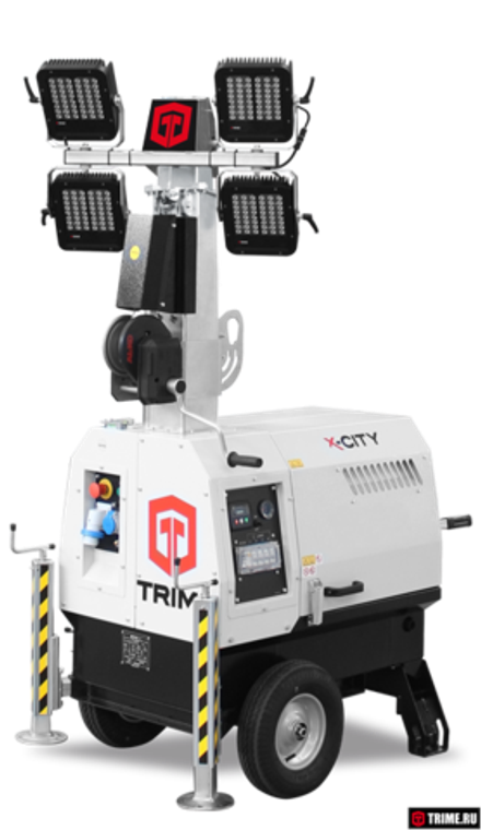 Осветительная мачта TRIME X-CITY 4X160W LED дизельная - [5.5 м / Yanmar]