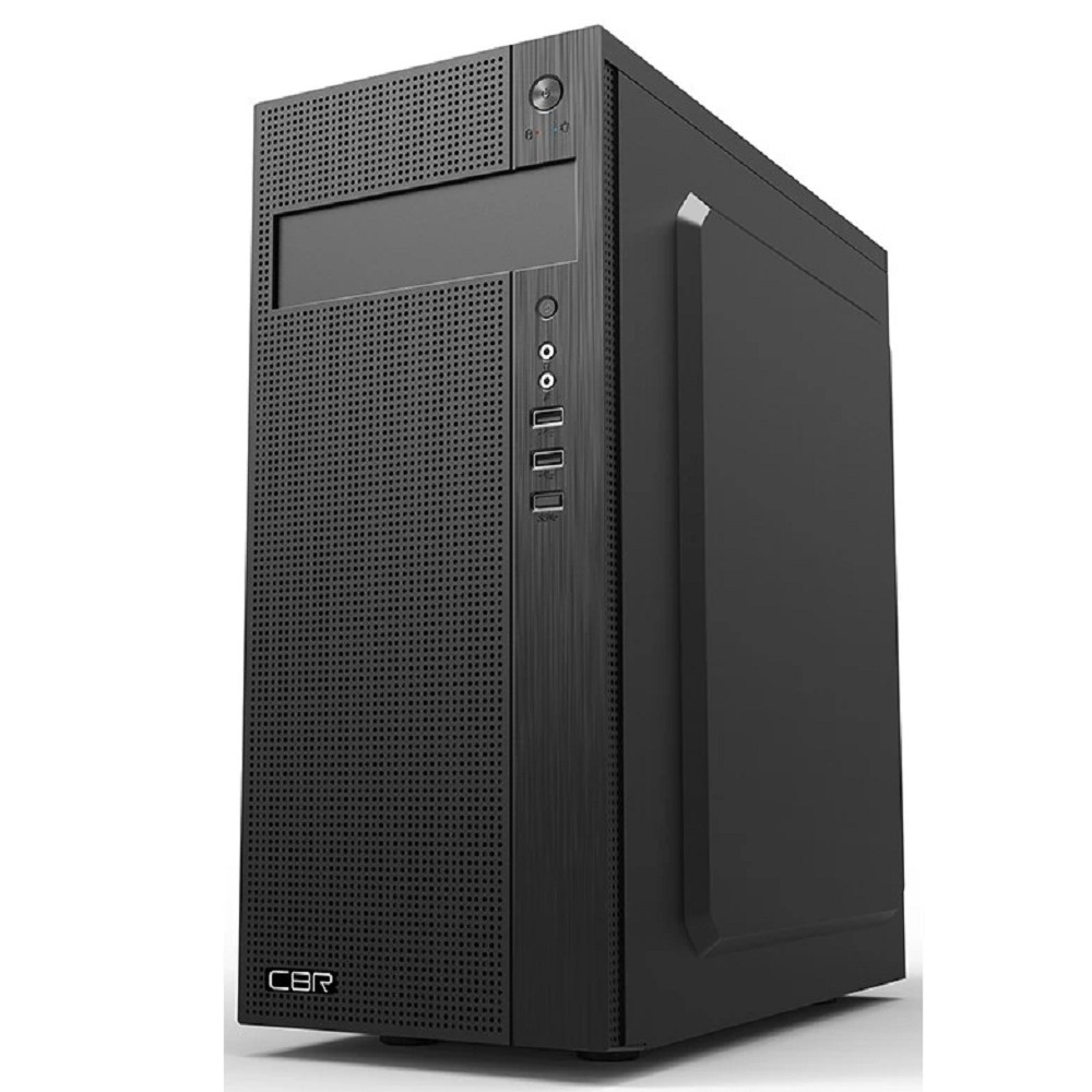 Корпус для компьютера CBR Корпус ATX Miditower E185, без БП, 1*USB 3.0, 2*USB 2.0, HD Audio+Mic, Black [PCC-ATX-E185-USB31-USB22-WPSU]