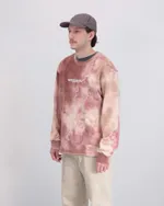 Толстовка Anteater Hoodlong Tie Dye Бежевая