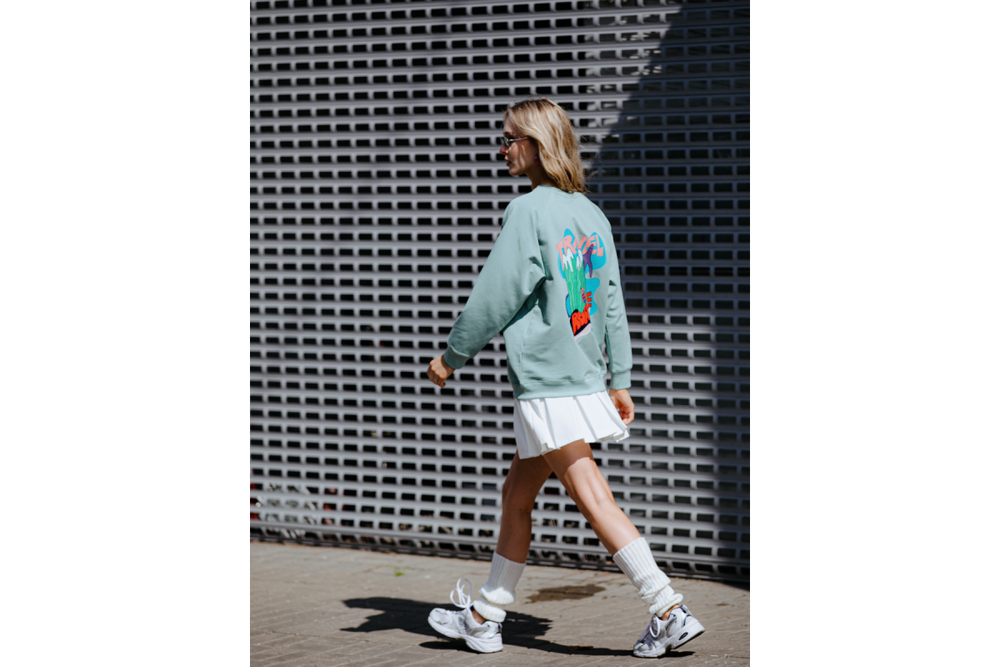 Свитшот RoadLike Mountain monster M, мятный