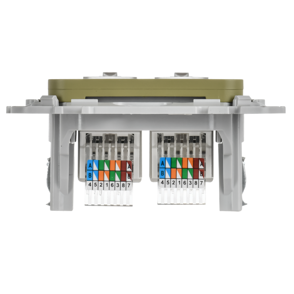 FLITE Розетка 2-местная компьютерная RJ45 категория 5Е UTP РК5е-2-0-ФлО оливковый IEK