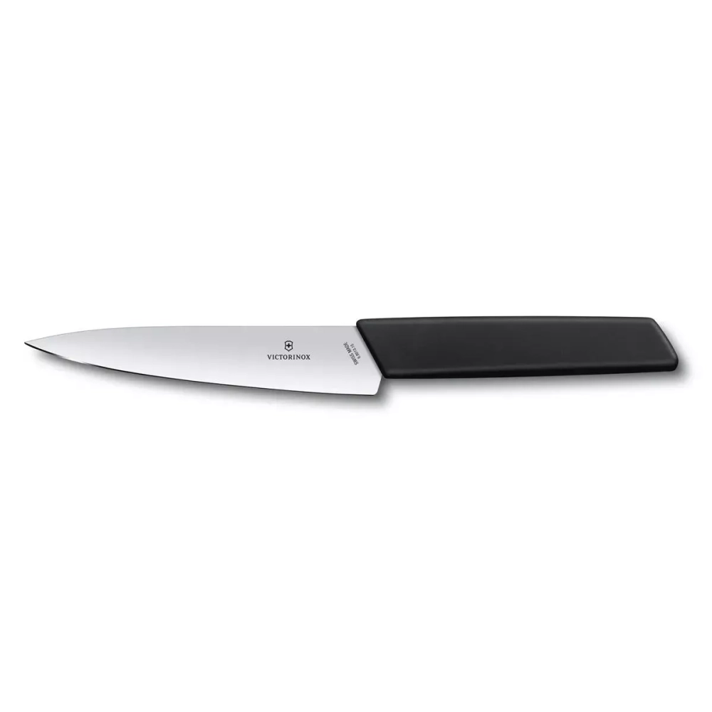 Victorinox - Нож Swiss Modern 15см универсальный черный / артикул   6.9013.15B  / GTIN 7611160092397