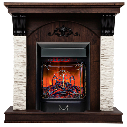 Каминокомплект Real Flame Corfino NT с очагом Majestic Lux Black RC