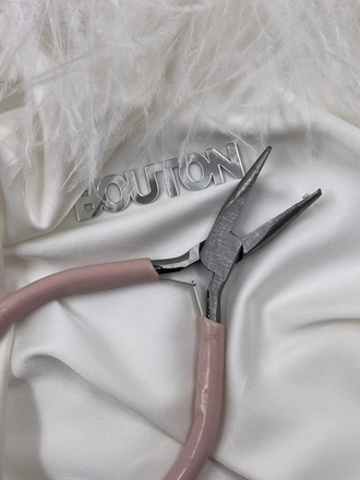 Тонкогубцы-утконосы серебристые с розовыми ручками