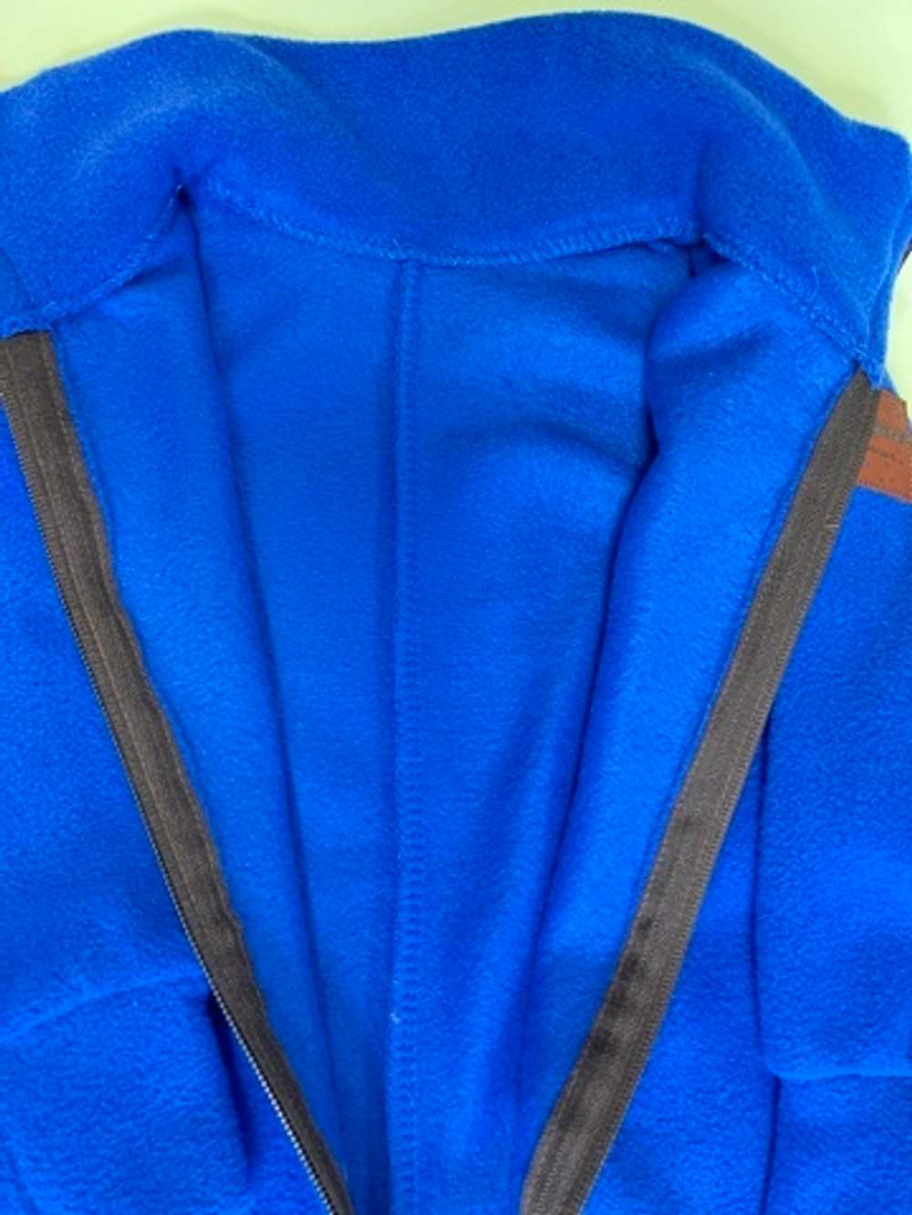 Комбинезон флисовый синий на молнии