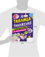 Математическая раскраска. Таблица умножения с раскрасками и наклейками